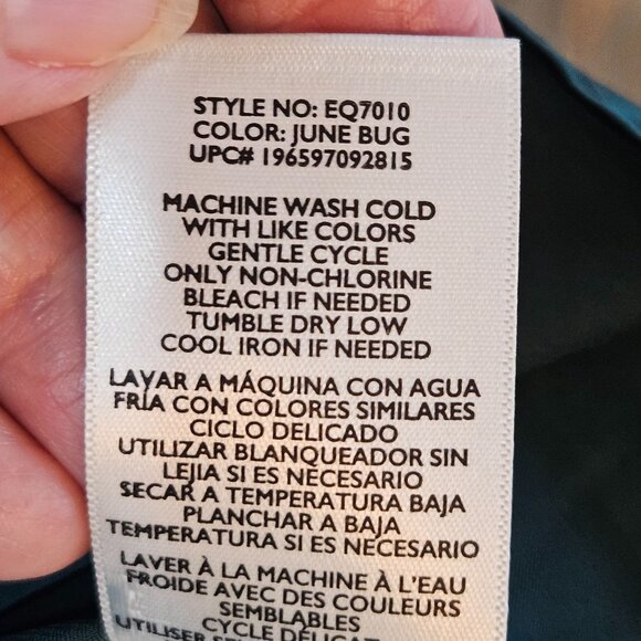 Equipment Top Large June Bug Emerald Satin Classic Signature - Picture 9 of 11